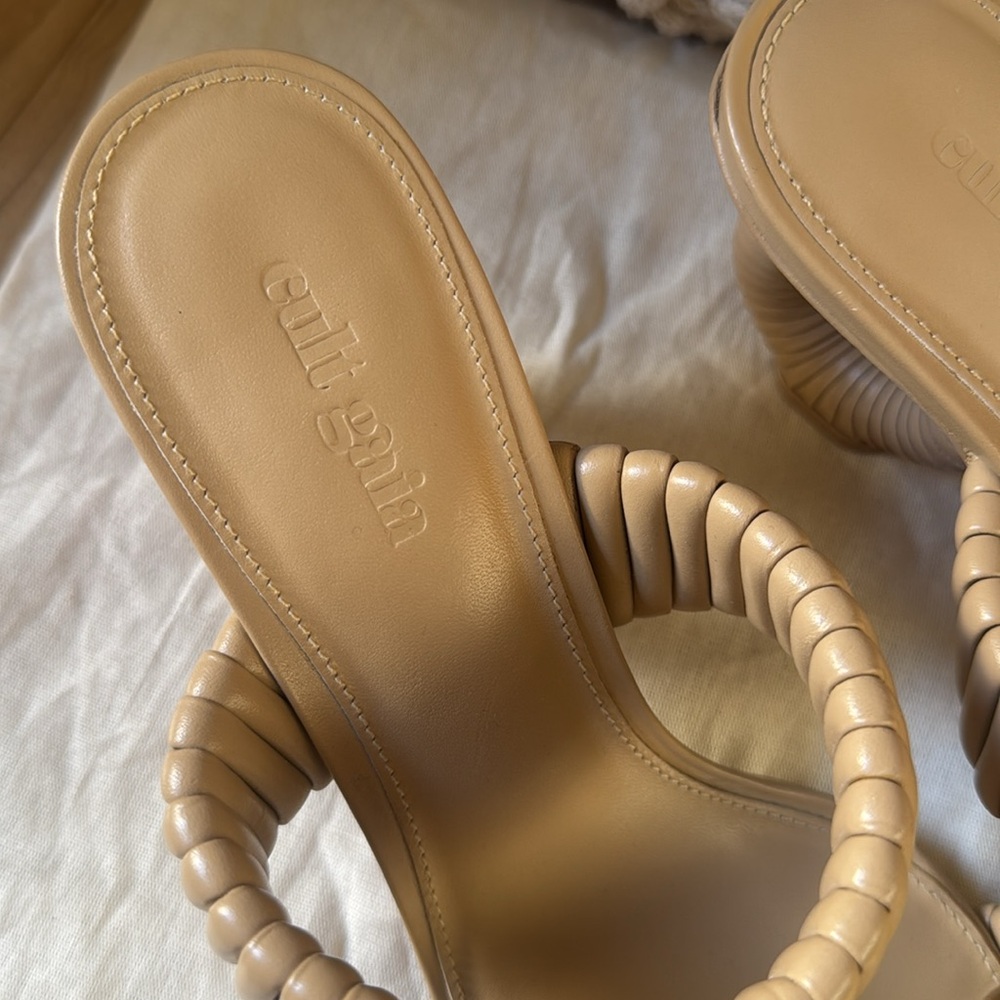 Cult Gaia Valence 90mm leather sandals - Picture 3 of 7